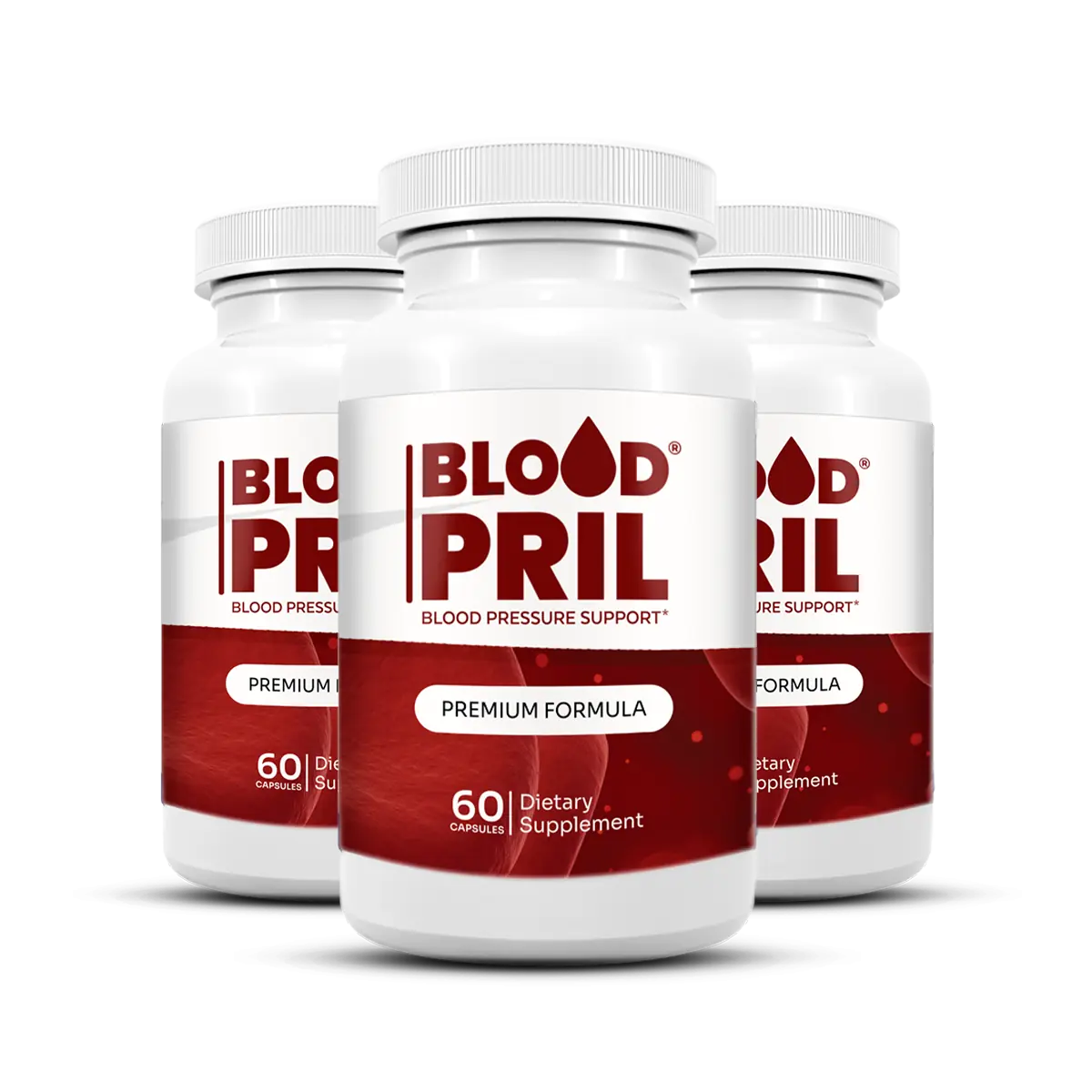 Three bottles of BloodPril, 90-day supply package