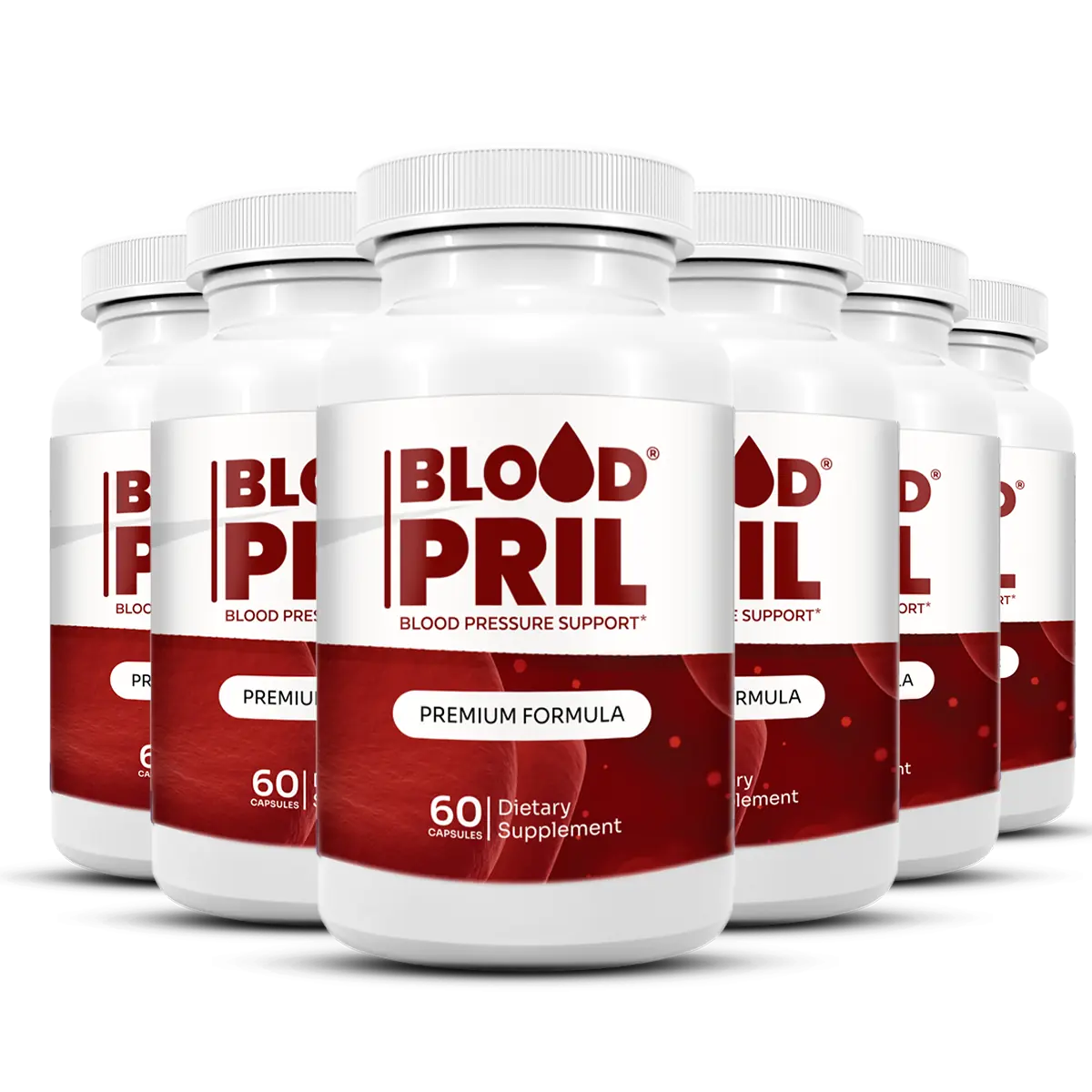 Six bottles of BloodPril, 180-day supply package
